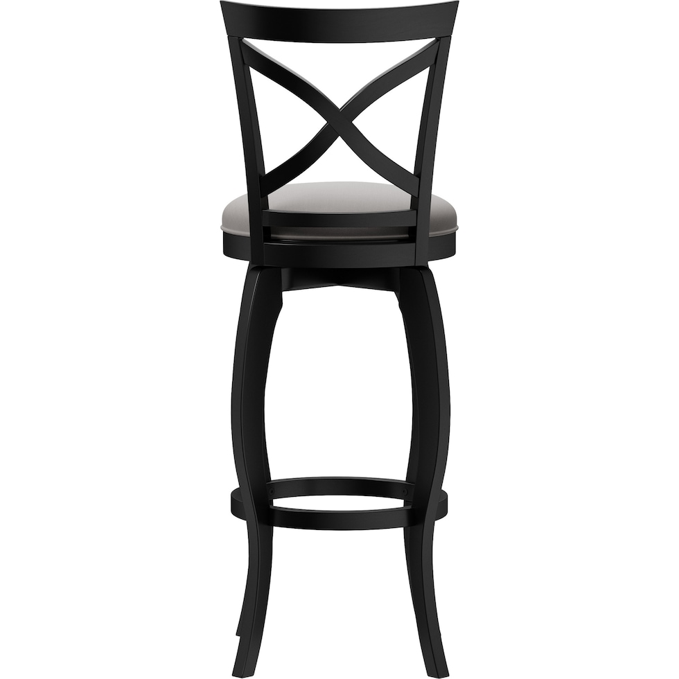 positano black bar stool   