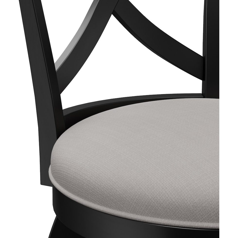 positano black bar stool   