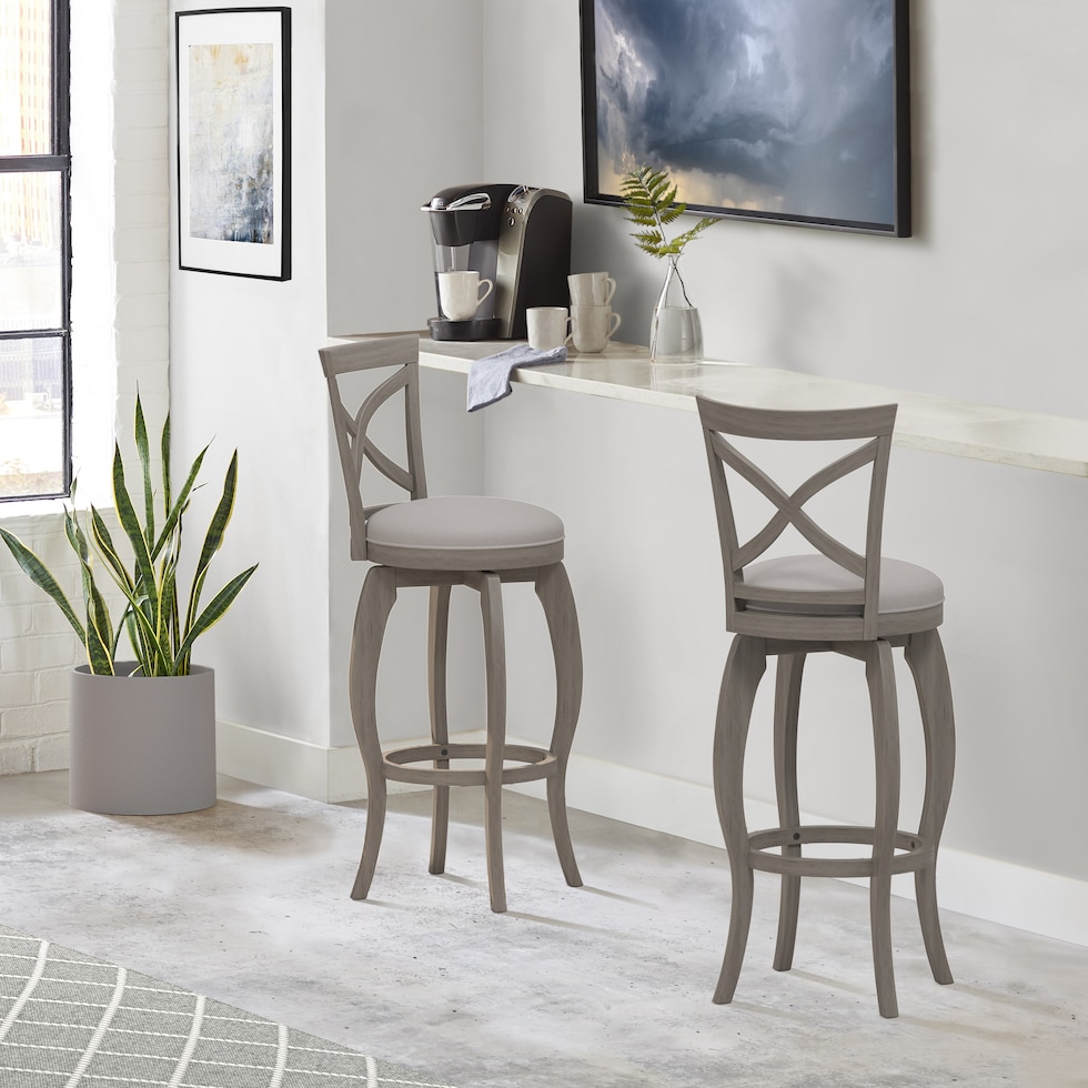 positano gray bar stool   