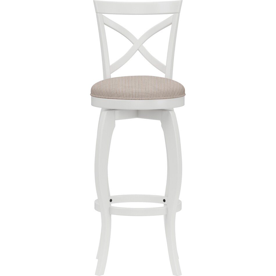 Positano Swivel Bar Stool White Value City Furniture