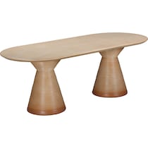 potter orange dining table   