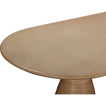 potter orange dining table   