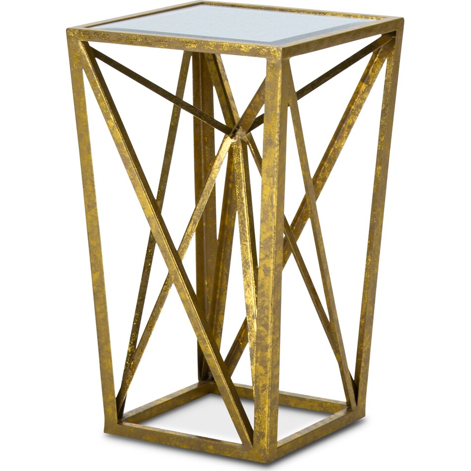 poway gold accent table   