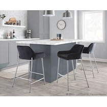 prague black counter height stool   