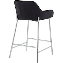 prague black counter height stool   