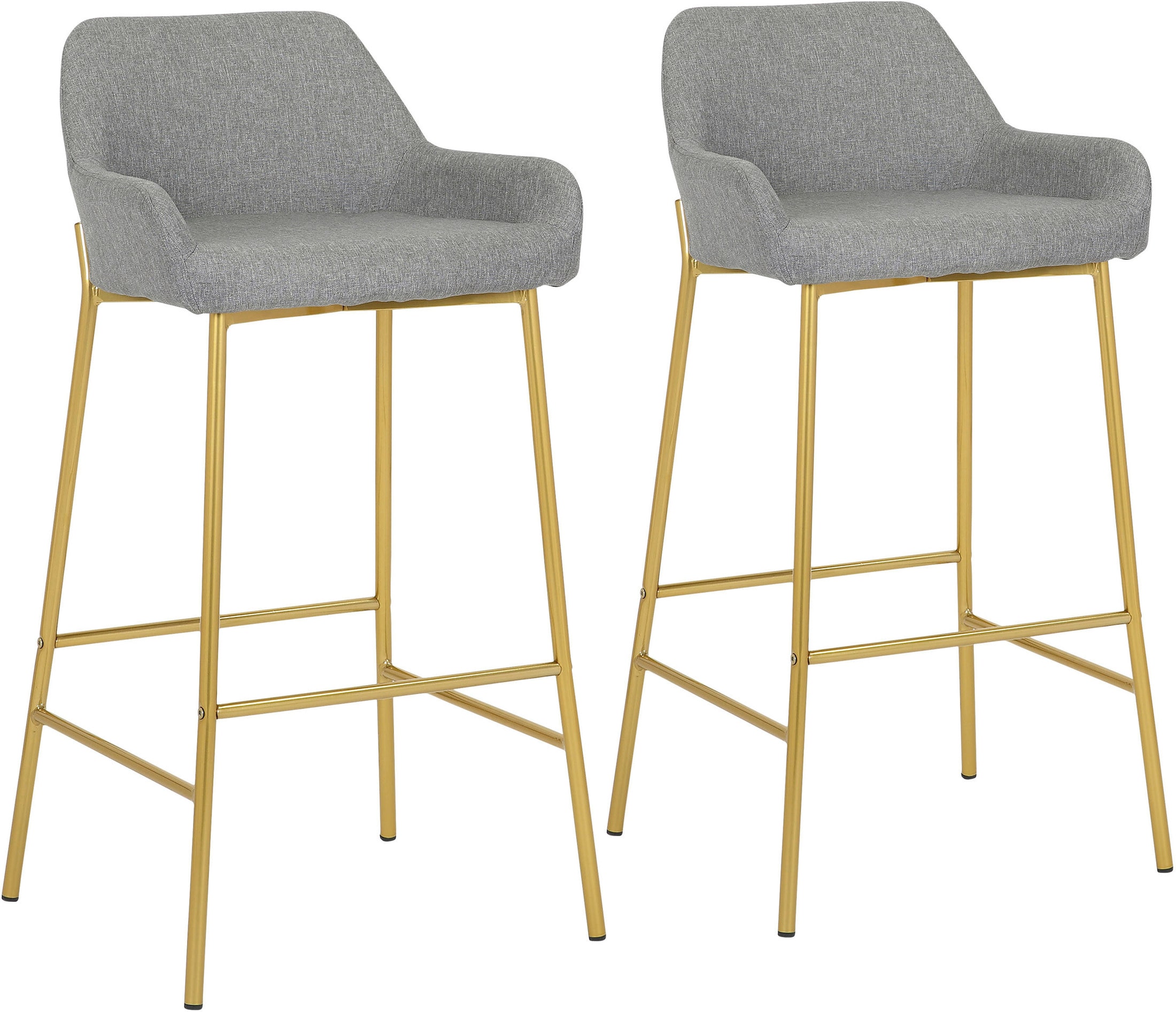 light gray and gold bar stools