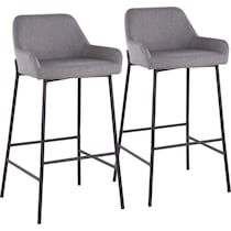 prague gray bar stool   