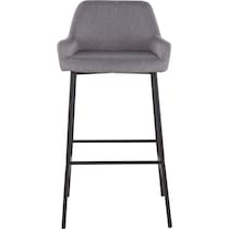 prague gray bar stool   