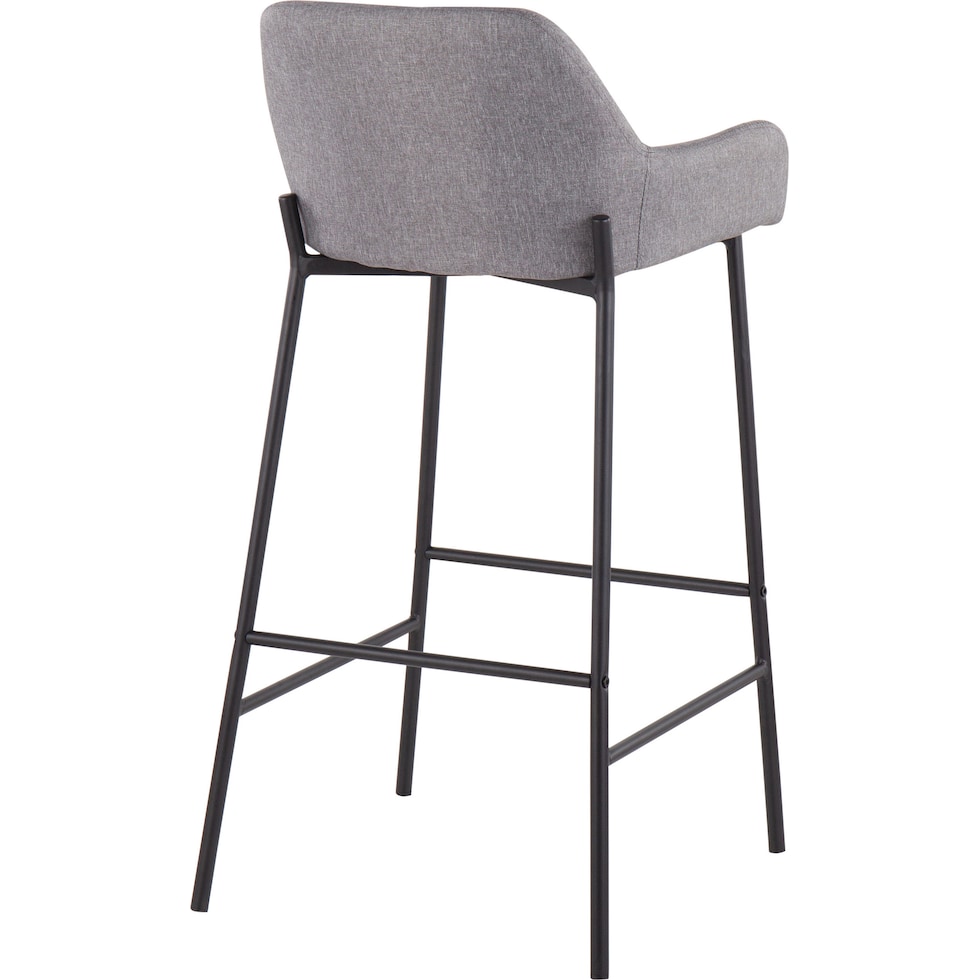prague gray bar stool   