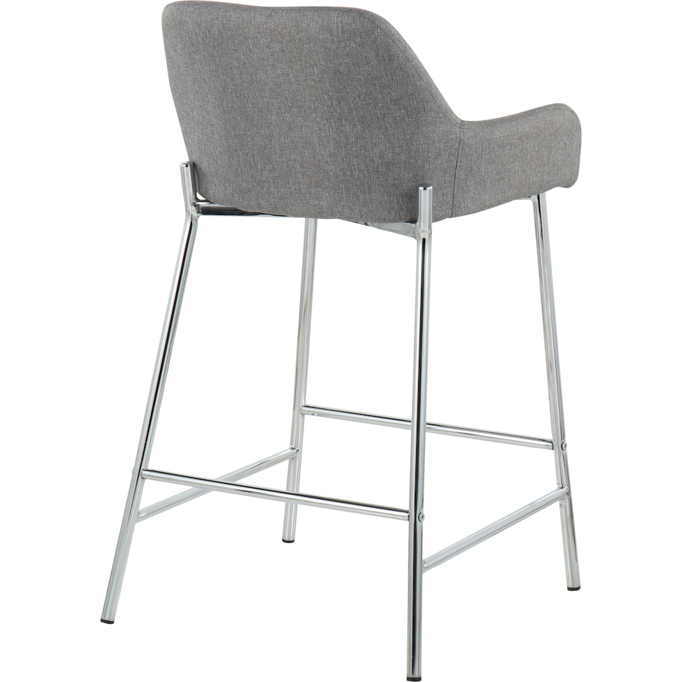 prague gray counter height stool   