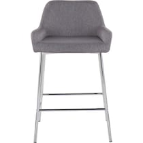 prague gray counter height stool   
