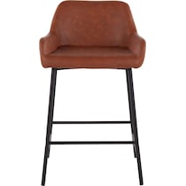 prague light brown counter height stool   