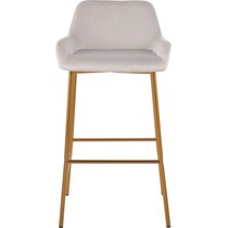 prague white bar stool   