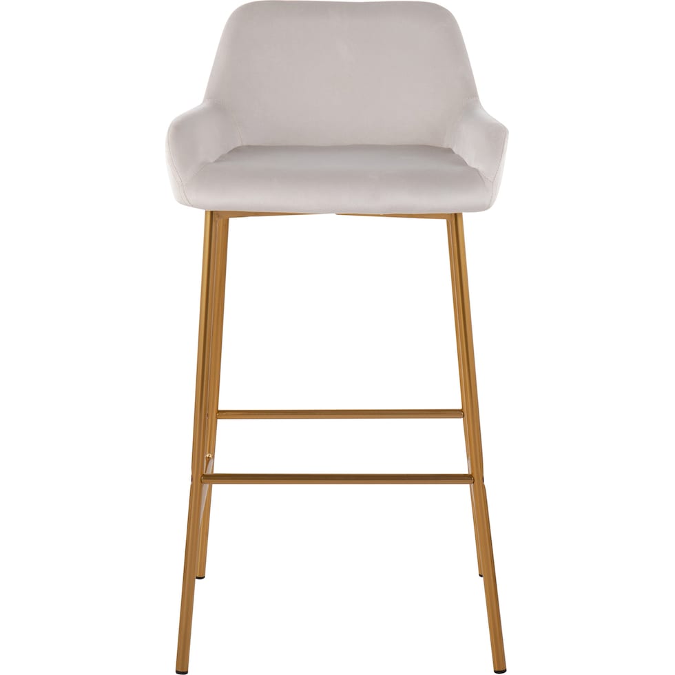 prague white bar stool   