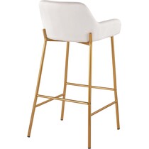 prague white bar stool   