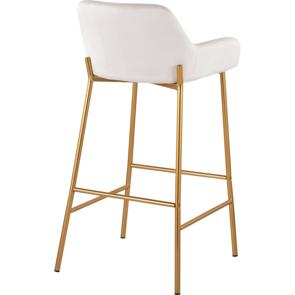 prague white bar stool   