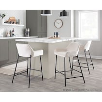 prague white counter height stool   