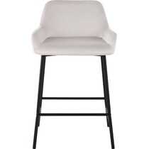 prague white counter height stool   