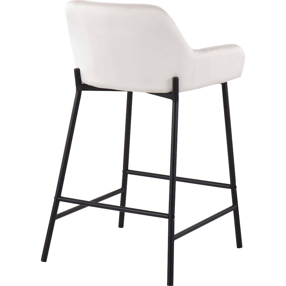 prague white counter height stool   