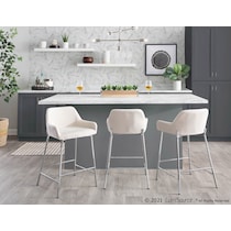 prague white counter height stool   