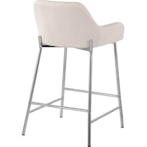 prague white counter height stool   