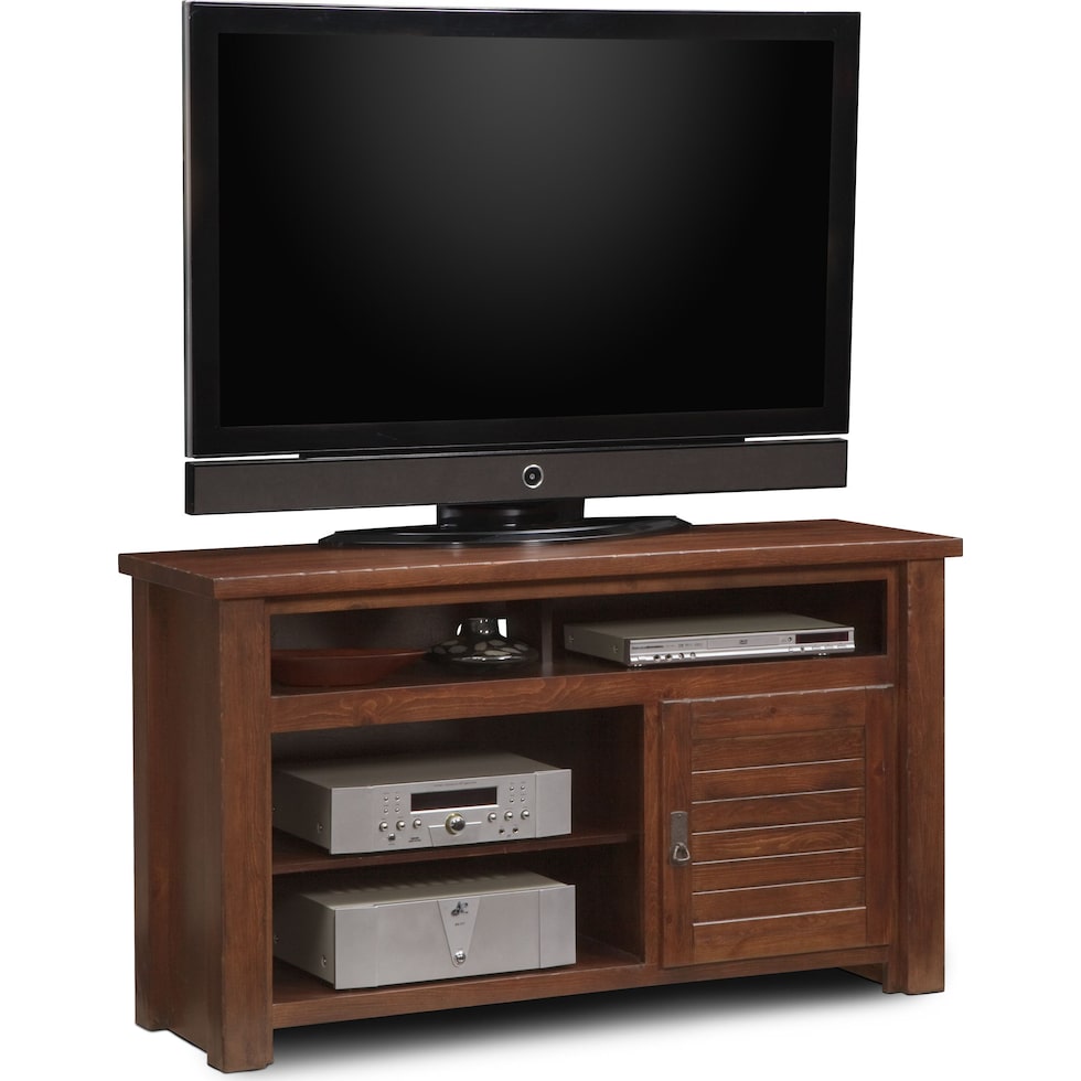 prairie dark brown tv stand   