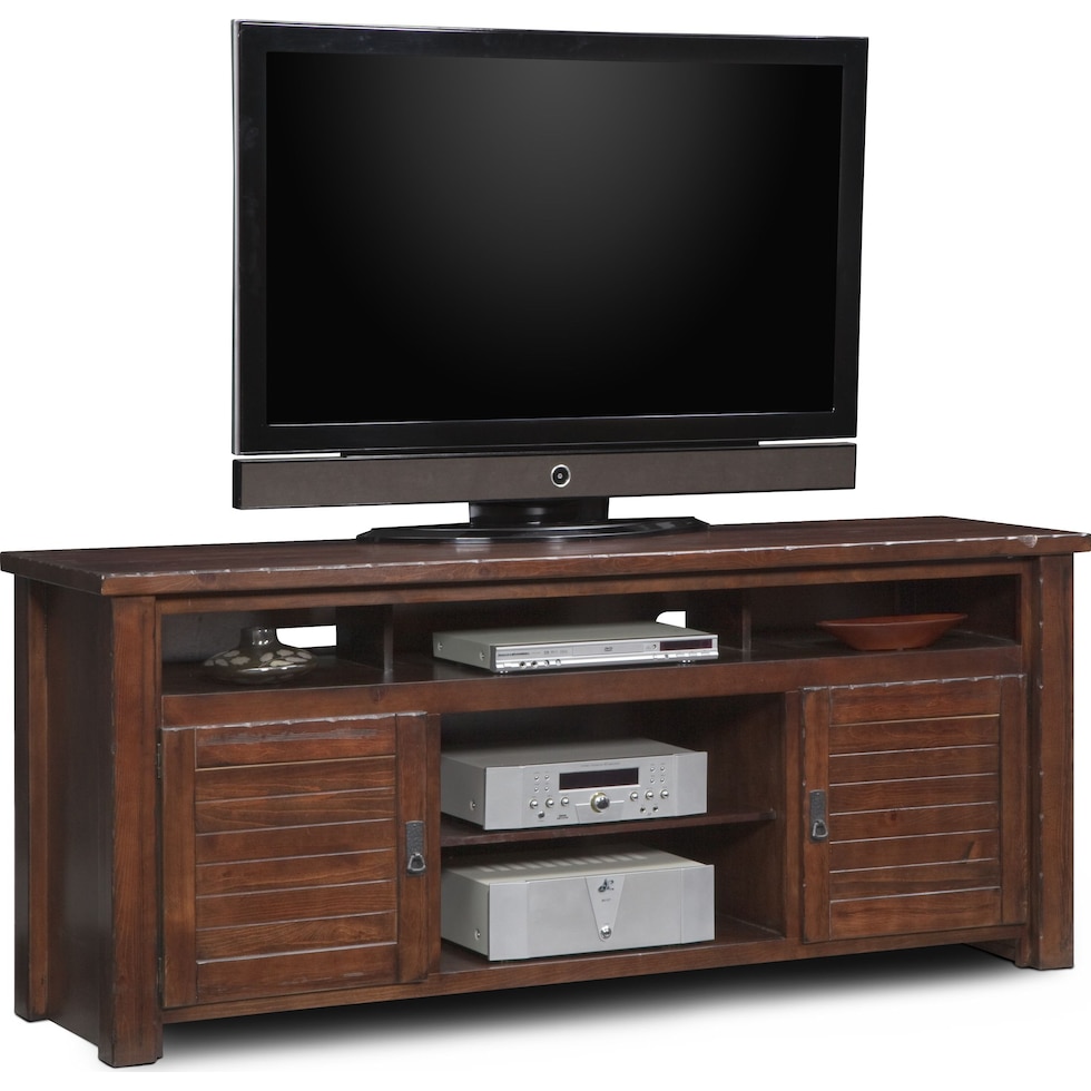 prairie dark brown tv stand   