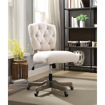 presley white office chair   