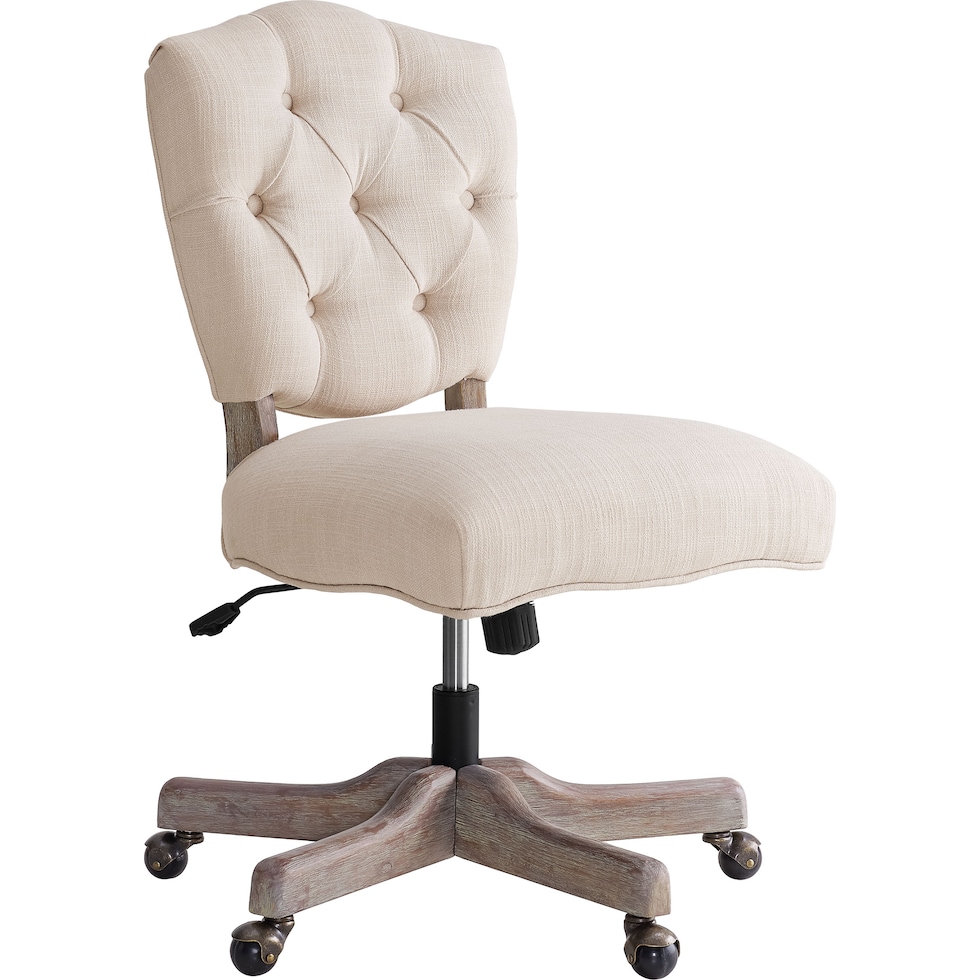 presley white office chair   