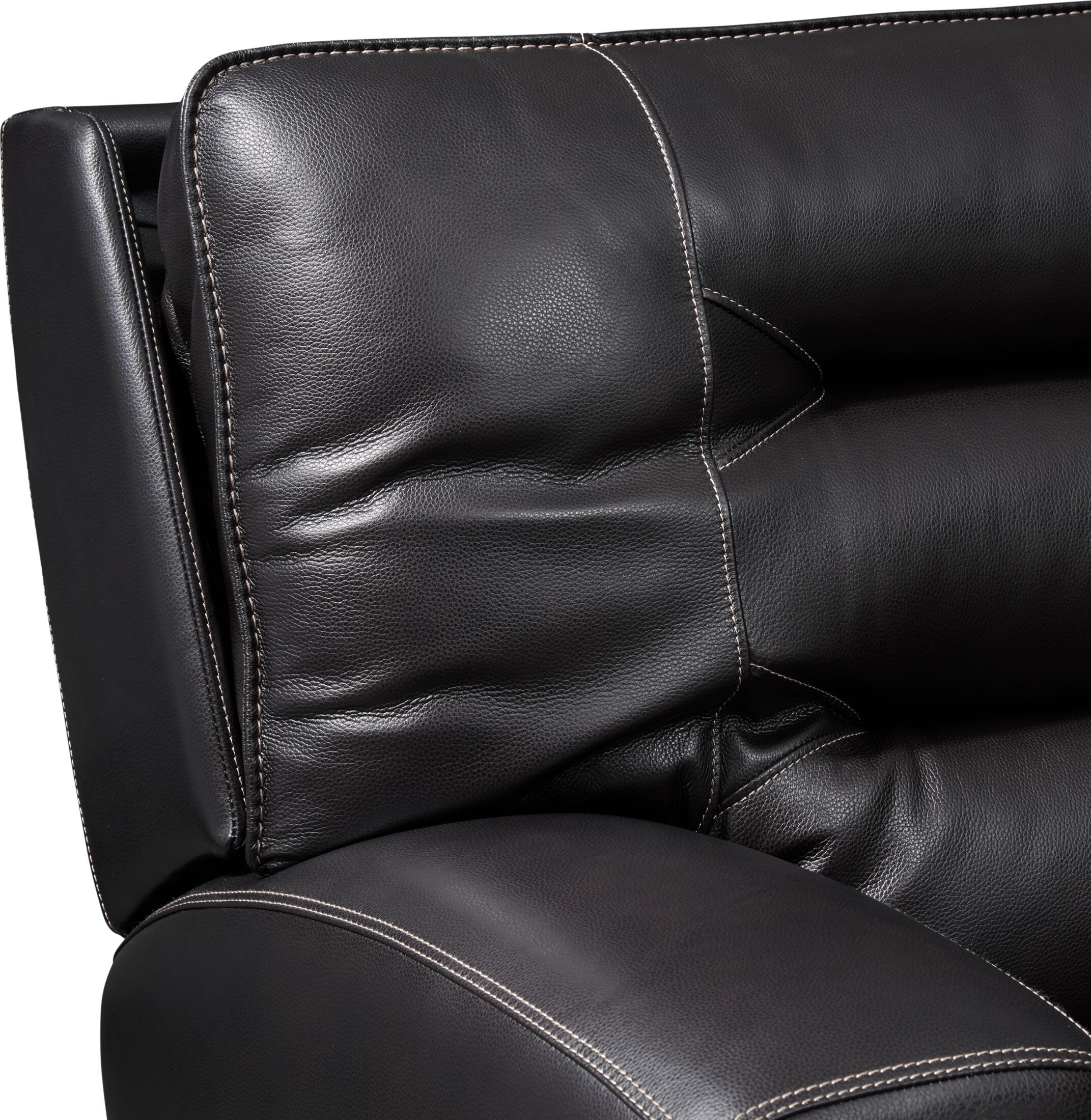 Preston black deals faux leather recliner