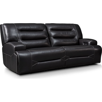 Preston Dual-Power Reclining Sofa - Black