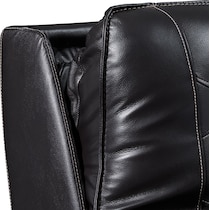 preston black recliner   