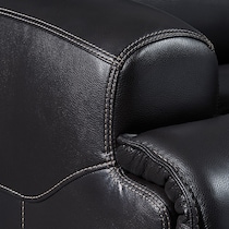 preston black recliner   