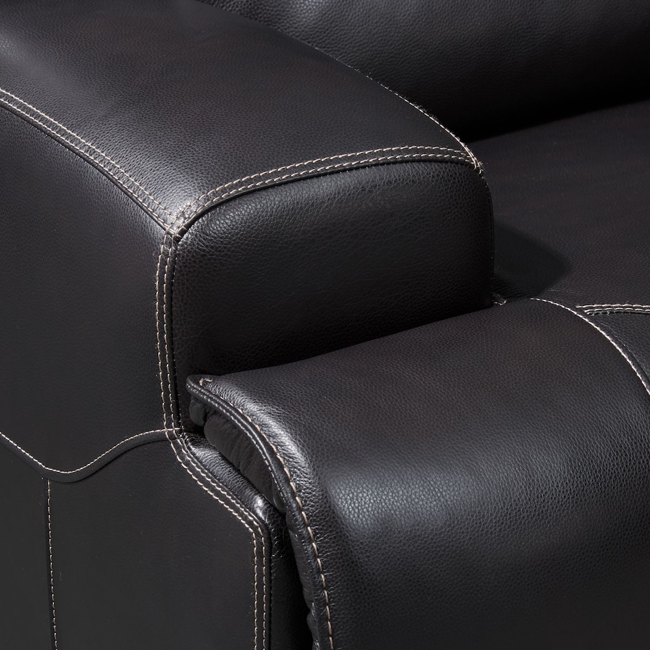 preston black sofa   