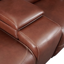 preston dark brown  pc power reclining living room   