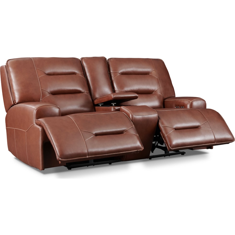 preston dark brown loveseat   