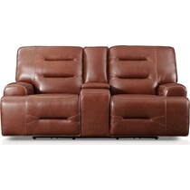 preston dark brown loveseat   
