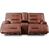 preston dark brown loveseat   