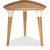 princeton light brown end table   
