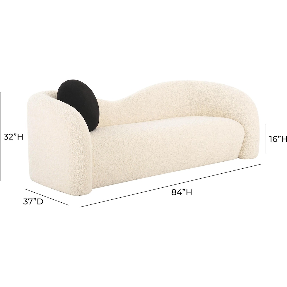 prisca white sofa   