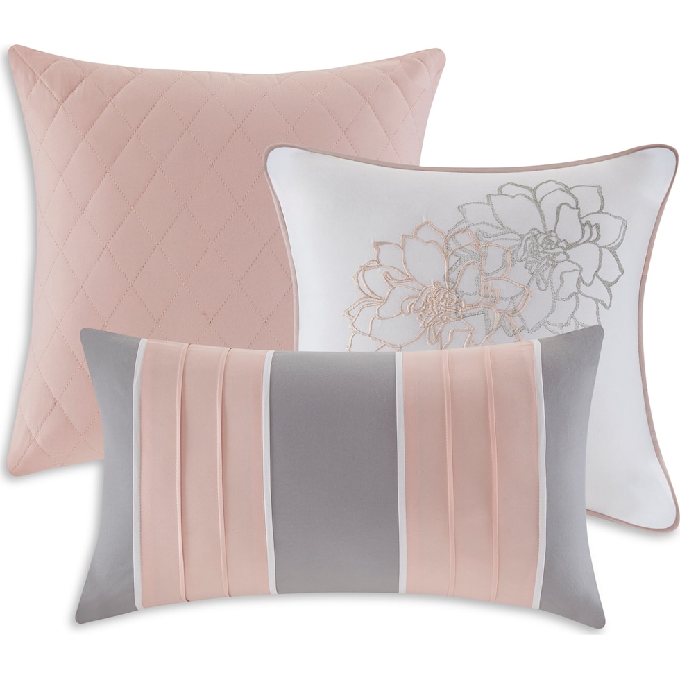prissy gray california king bedding set   