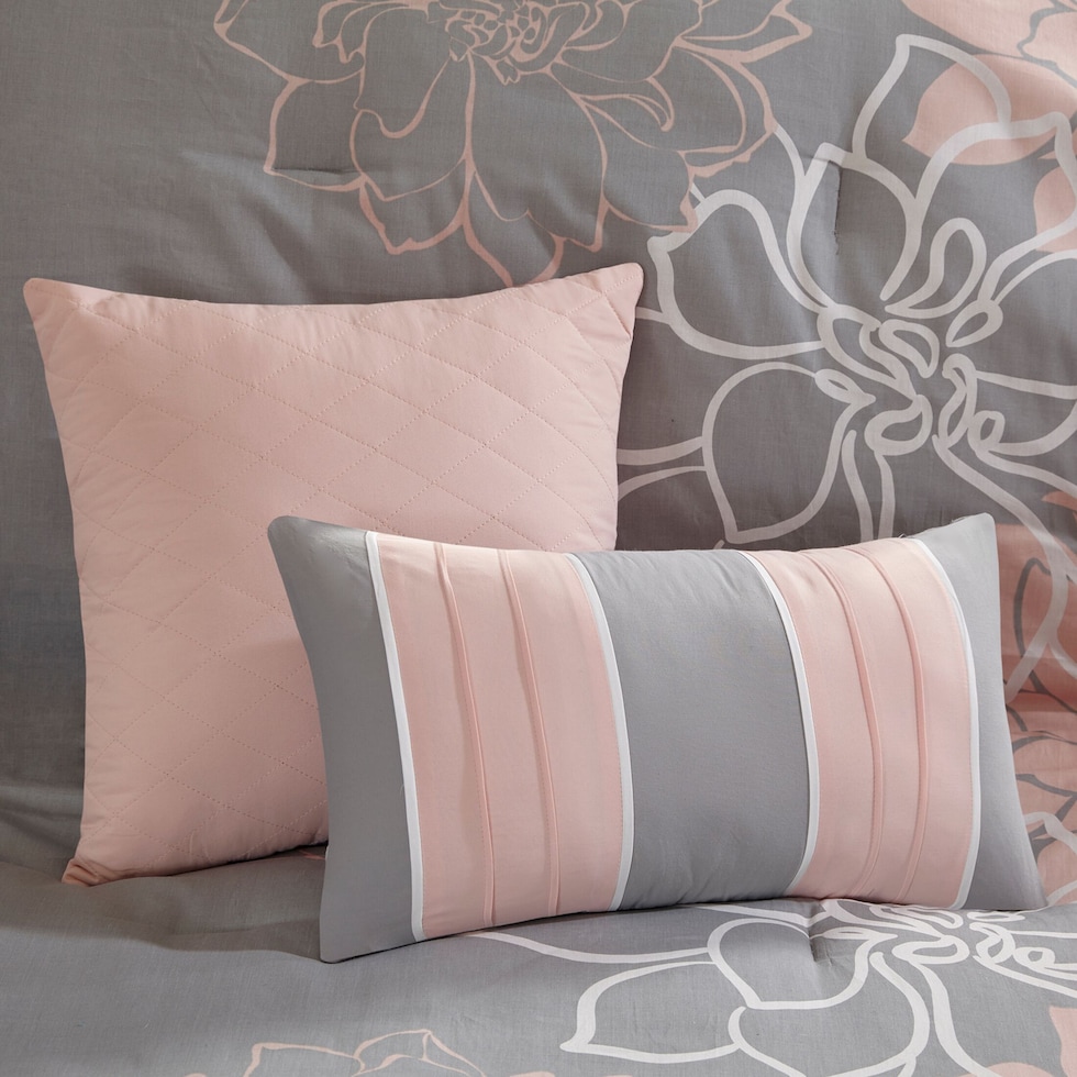 prissy gray california king bedding set   