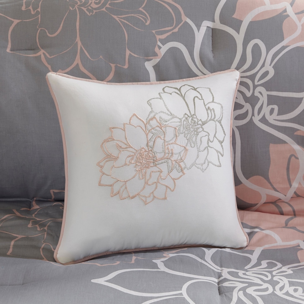 prissy gray california king bedding set   