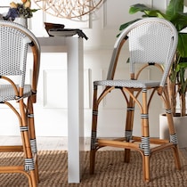 prita black white bar stool   
