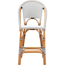 prita black white bar stool   