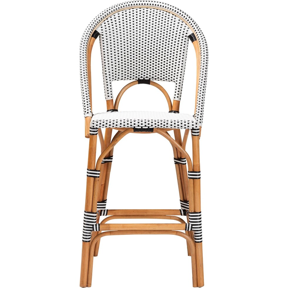 prita black white bar stool   