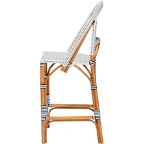 prita black white bar stool   