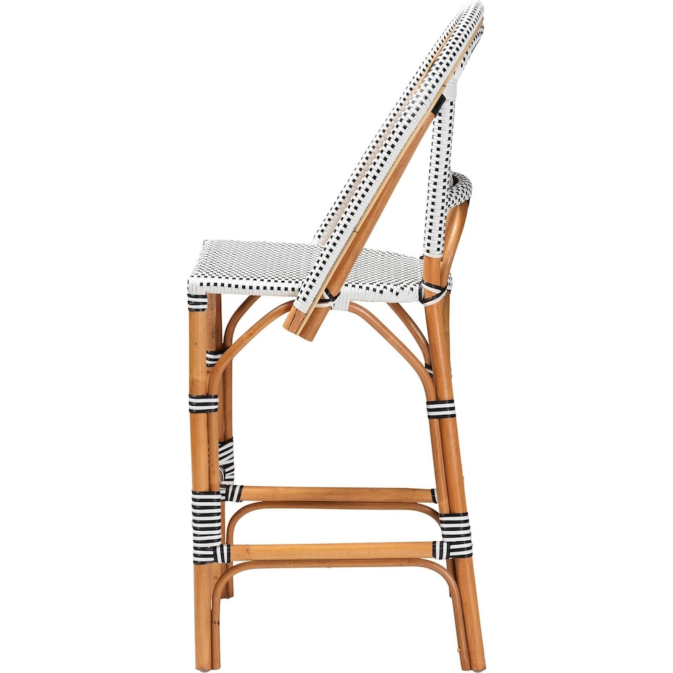 prita black white bar stool   