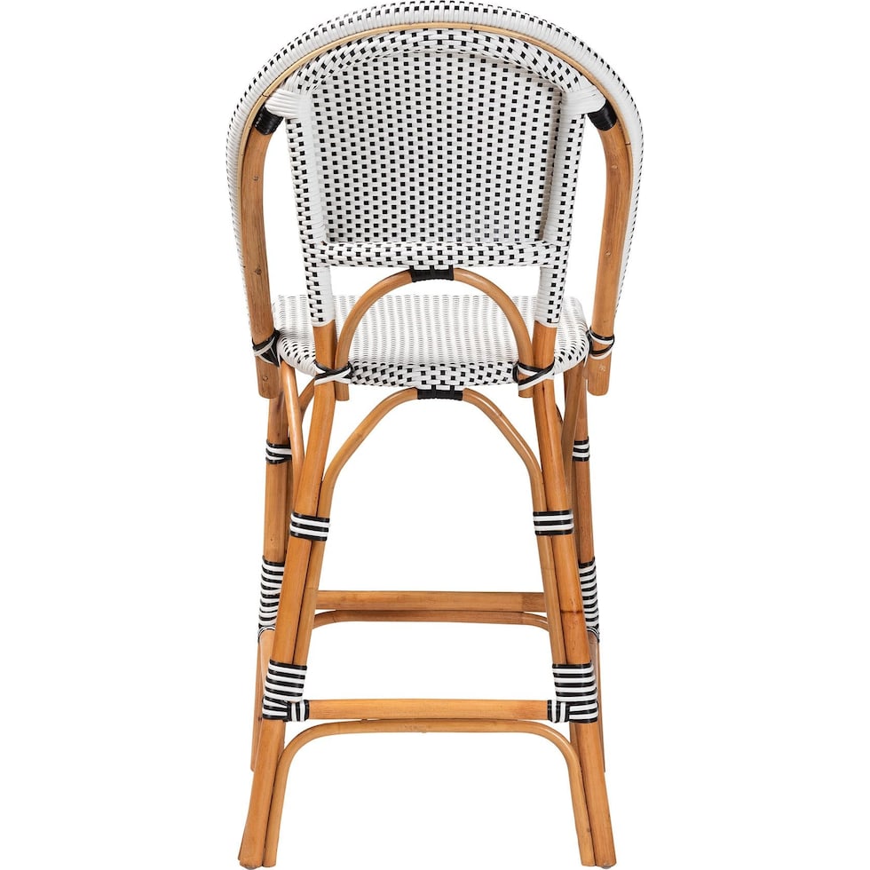 prita black white bar stool   