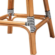 prita black white bar stool   
